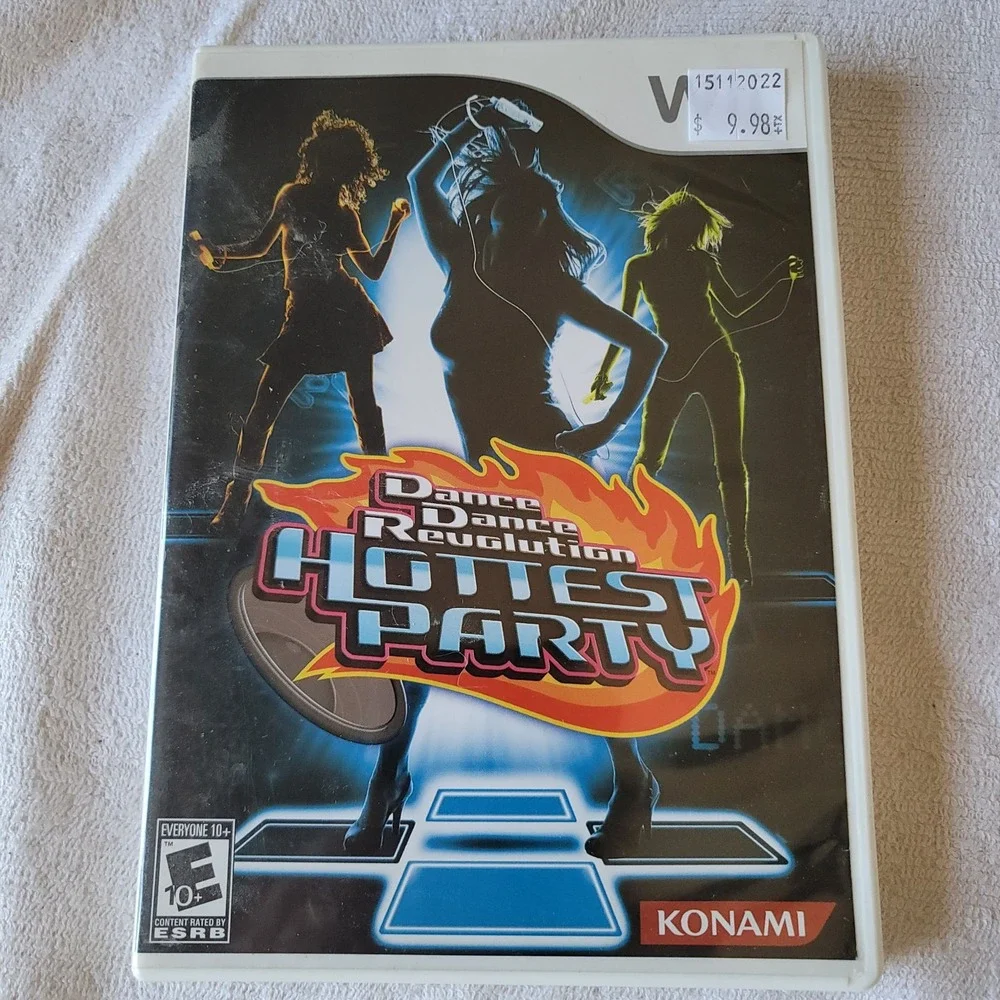 Dance Dance Revolution: Hottest‎ Party 2 (Nintendo Wii, 2008) disc/case/manual